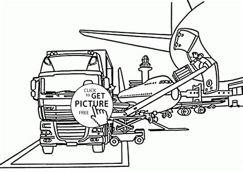 Airport Coloring Book Coloring Pages
