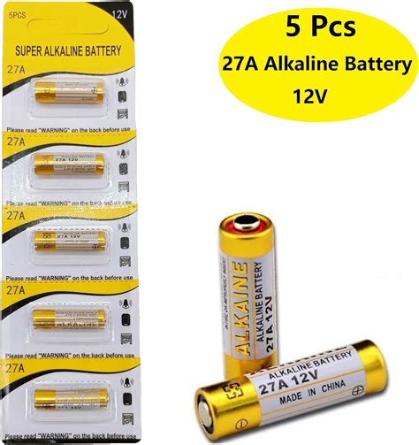 Cotchear 5pcs 12v 27a Alkaline Battery 27a 12 Volt