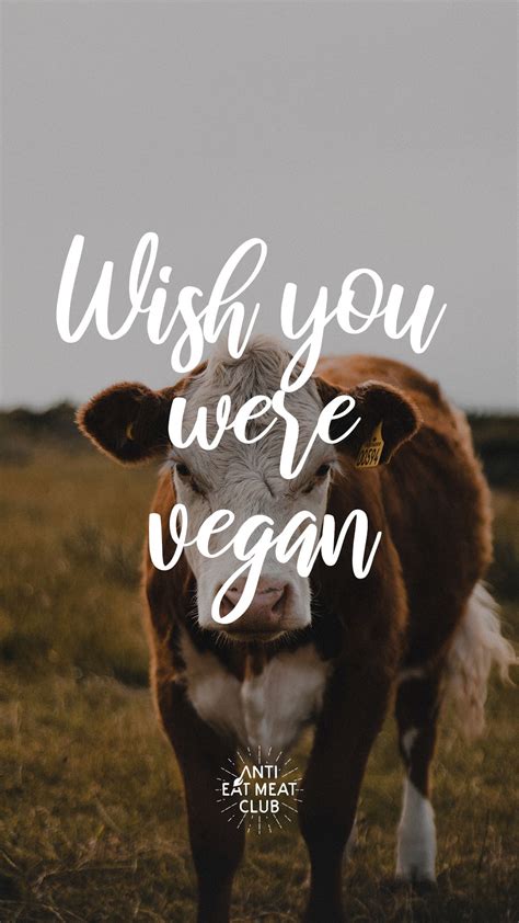 Wish You Were Vegan Wallpaper Vegan Quotes Vegan Going Vegan