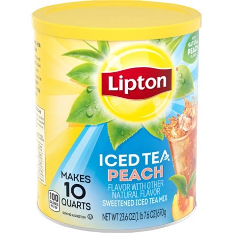 Lipton Peach Sweetened Iced Tea Mix 268 Oz Fred Meyer