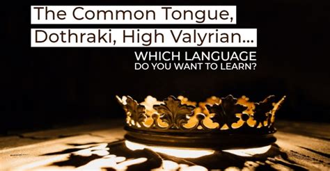 The Languages Of Game Of Thrones Lingoda Online Language School