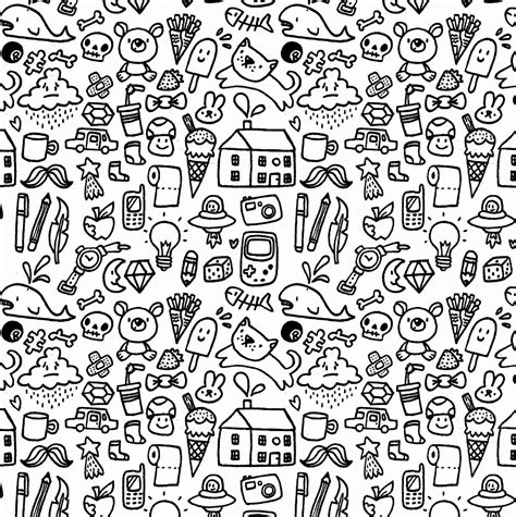 Black And White Doodle Wallpapers Top Free Black And White Doodle