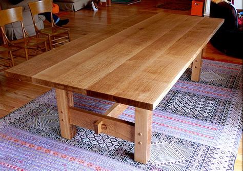 Hand Made Custom Built White Oak Dining Table By Nick Offerman Solid