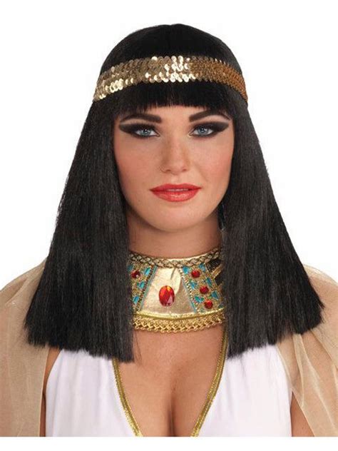 adult cleopatra wig with headband — costume super center