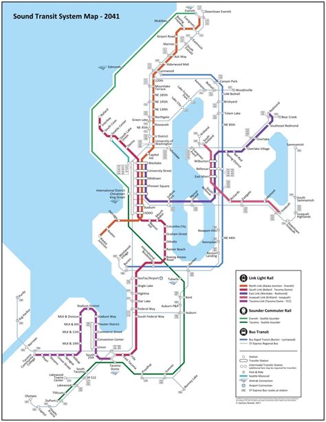 Transit Maps Submission Unofficial Future Map Sound Transit Network