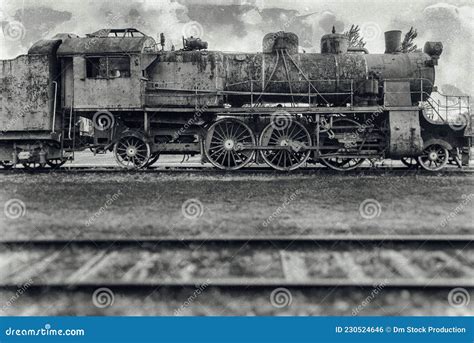 Old Rusty Steam Locomotive Stock Photo Image Of Boiler 230524646