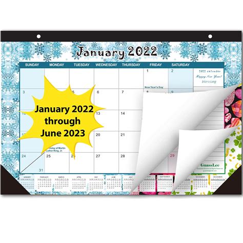 2022 2023 Desk Calendar 18 Monthly Deskwall Calendar Large Pages With