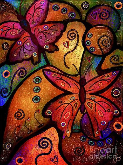 Butterfly Whimsy Colorful Abstract Art Mixed Media By Lauries