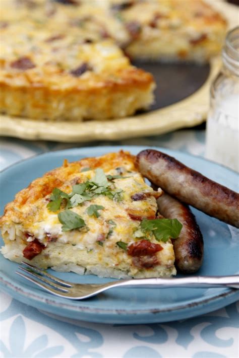 Sausage Quiche With Hash Brown Crust Bell Alimento Bell Alimento