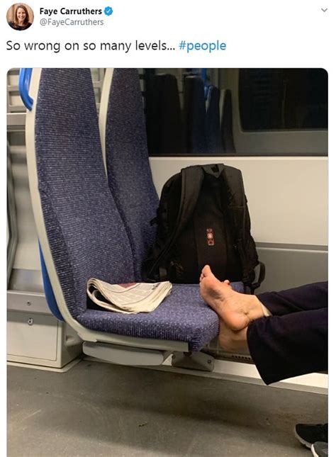 Sky Sports Presenter Faye Carruthers Stunned To See Train Passenger Put Bare Feet On An Empty