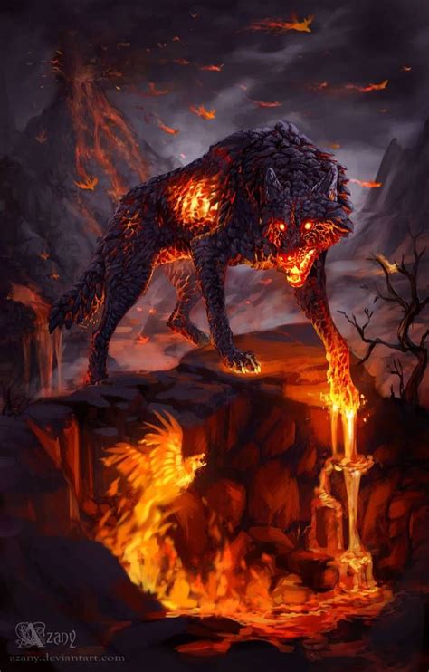 Power Of Magma By Azany On Deviantart Mythical Creatures Art