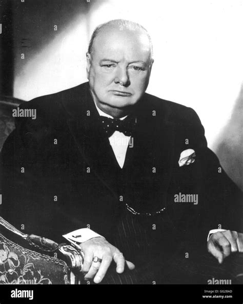 Portrait Of British Prime Minister Winston Churchill 1952 Great Britain