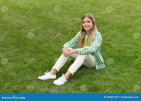 Happy Teen Girl Relax Outside Photo Of Teen Girl Relax Enjoying Grass