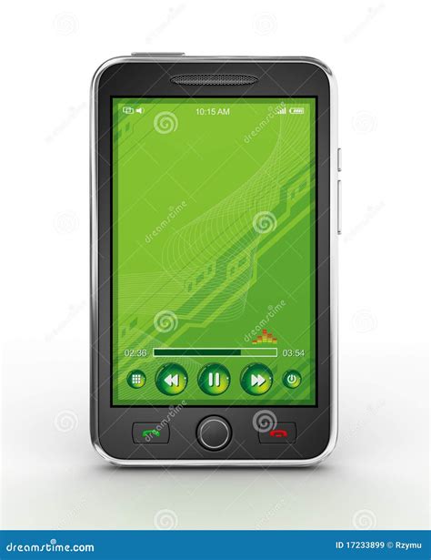Black Mobile Smartphone 3d Render Stock Illustration Illustration