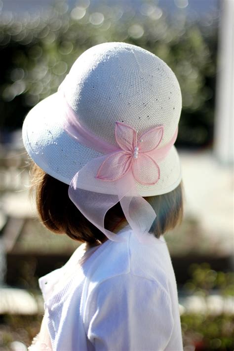 Little Girls Tea Party Hat Special Occasion Wedding Hat For Etsy