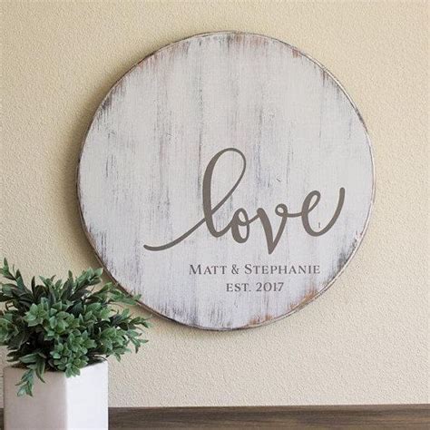 Rustic Personalized Signs Rustic Wedding Decor Rustic Love Sign