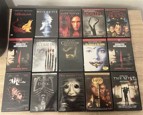 60 Dvd Horror Scary Movies Huge Bulk Lot Collection Horror Thriller