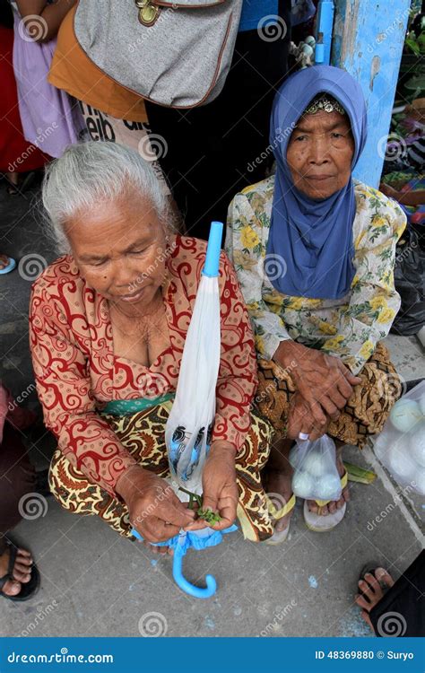 Old Women Faces Editorial Image Image Of Indonesia Java 48369880