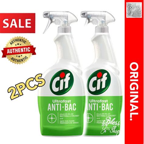 Original Cif Ultrafast Multi Purpose Antibacterial Spray 450ml Shopee