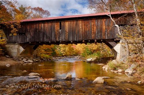 Covered Bridges New England Fall Foliage