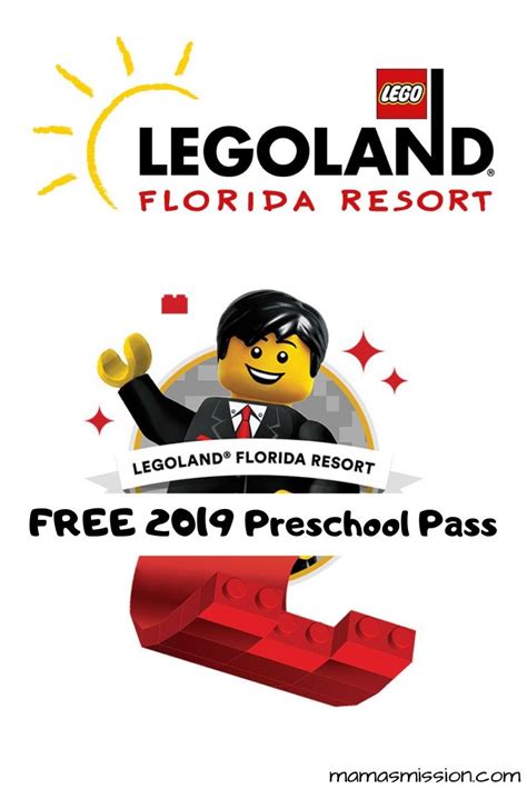 Free 2019 Legoland Preschool Pass Free Admission For Kids Ages 3 4
