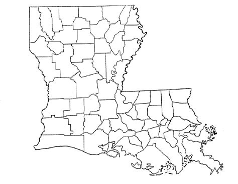 La Parish Map Blank Louisiana Map Map Skills Louisiana Parish Map