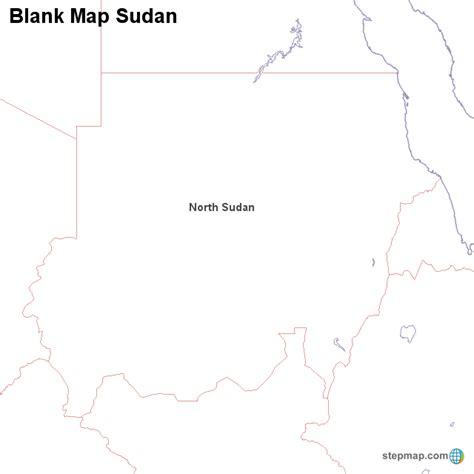 Stepmap Blank Map Sudan Landkarte Für Sudan