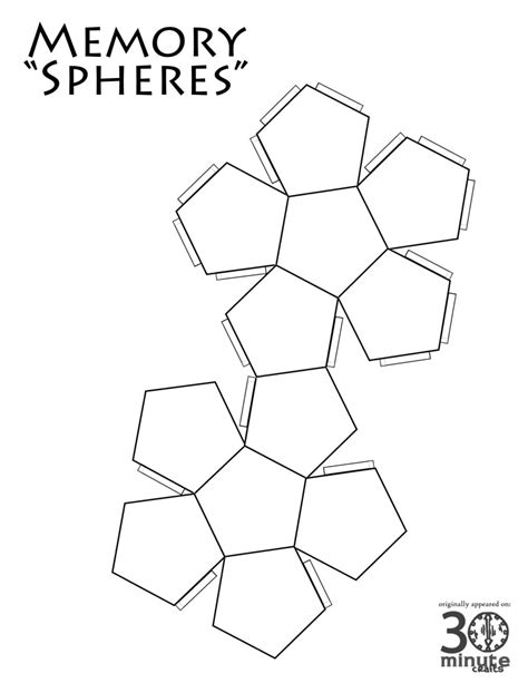 Printable Paper Sphere Template