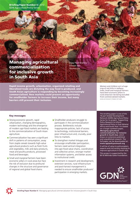 Pdf Managing Agricultural Commercialization For Inclusive Growth In