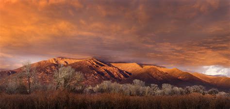 Taos Mountain Willows Cottonwood Sunset Geraint Smith Photography