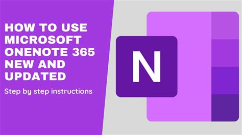 How To Use Microsoft Onenote 365 Tutorial Youtube