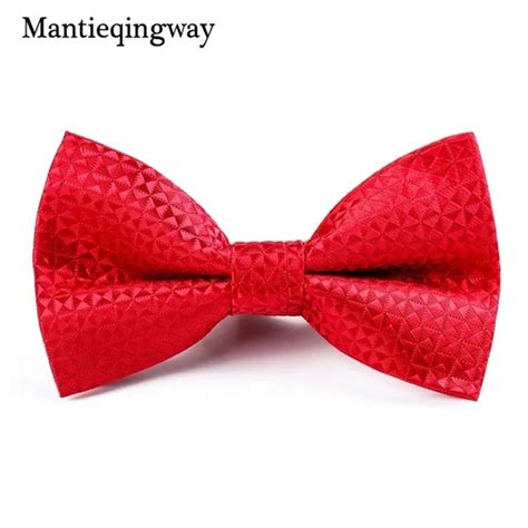 buy mantieqingway formal business bow ties for mens wedding tuxedo red bowties