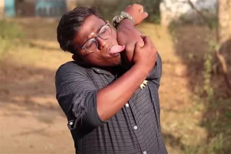 Meet Man With Worlds Longest Tongue Who Can Lick Elbow Without Being