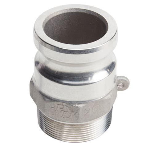 aluminum 2 male camlock fitting x 2 male pipe thread