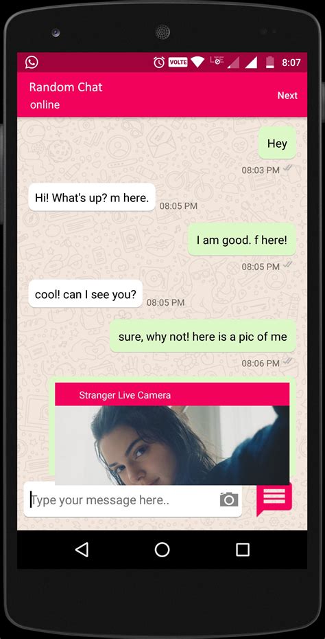 Random chat is somewhat similar to real: Random Chat for Android - APK Download