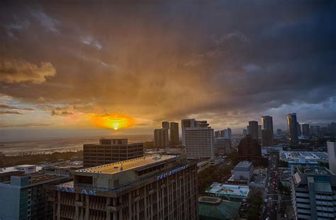 Honolulu Sunset Photograph By Dan Mcmanus Fine Art America