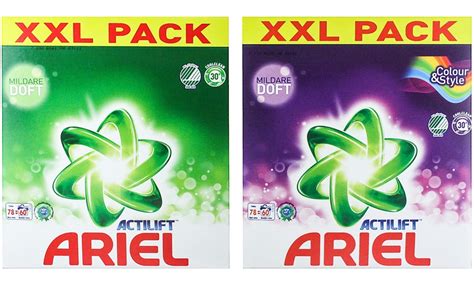 Ariel Washing Powder Xl Packs Groupon
