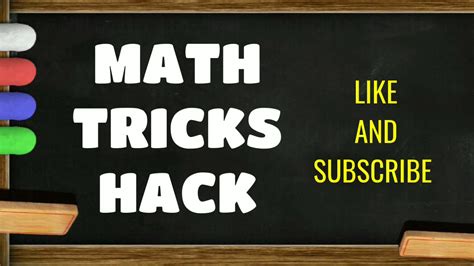 Matematik Ilerin Sİzden SakladiĞi 10 Hİle Math Tricks To Embarrass Your Teacher Youtube