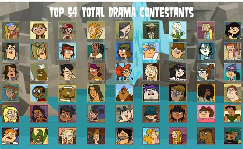 Air30002s Top 54 Total Drama Contestants By Air30002 On Deviantart