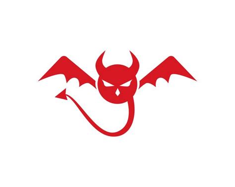 Devil Logo Red Vector Icon Template 619280 Vector Art At Vecteezy