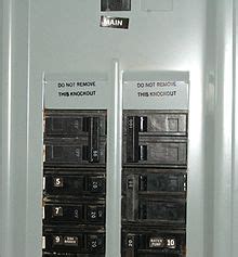 A fuse breaks the flow of electricity a when short circuit or overload causes the metal wire to literally burn up. Distribution board - Wikipedia
