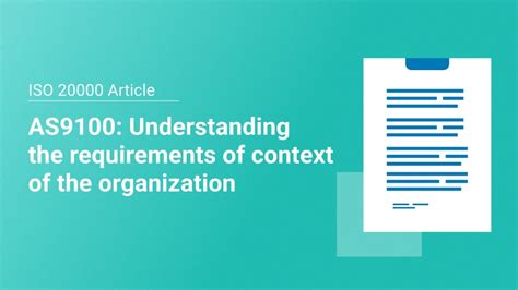 As9100 How To Understand Context Of The Organization