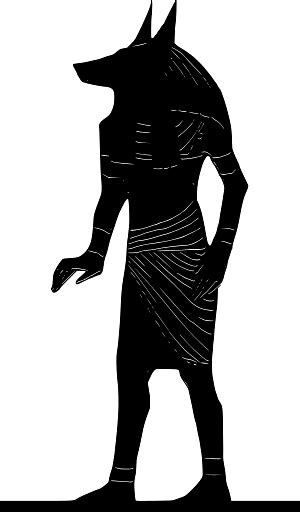 Download Silhouette Of Egyptian God Anubis Transparent Png Stickpng