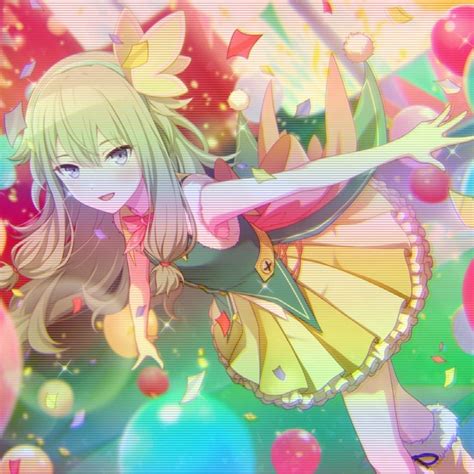 Kusanagi Nene Rainbow Pfp Pjsekai Anime Rainbow Nene