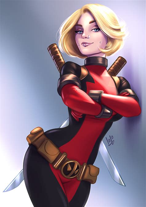Lady Deadpool Without Mask
