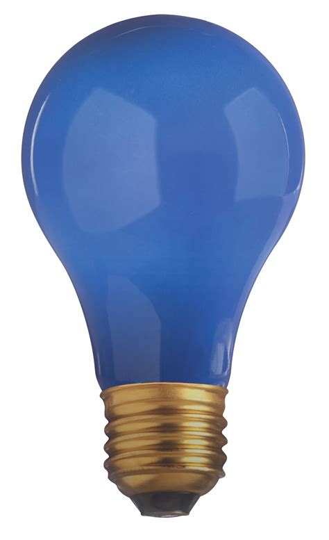 Bulbs N Lighting Satco S4981 40w A19 Ceramic Blue 130v Incandescent