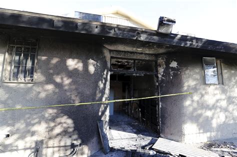 mosque arson attack update suspect detained on suspicion of hate crime at california islamic center