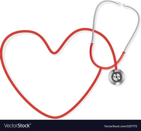 Stethoscope Making A Heart Shape Royalty Free Vector Image