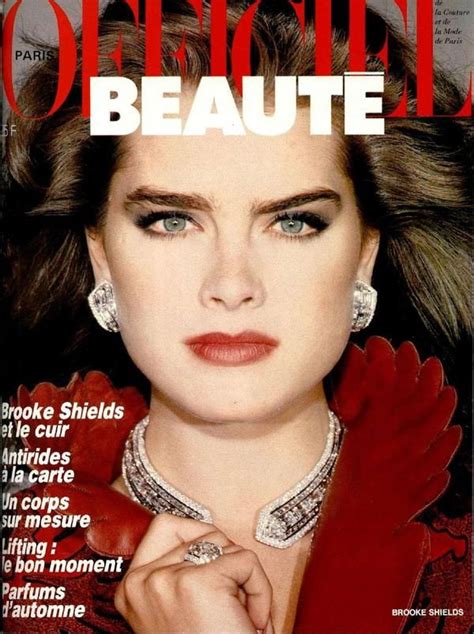 Brooke Shields Fashion Covers Officiel France With Brooke Shields
