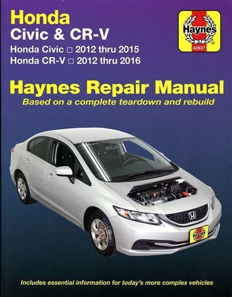 Honda Civic Cr V Repair Manual By Haynes 2012 2014 42027